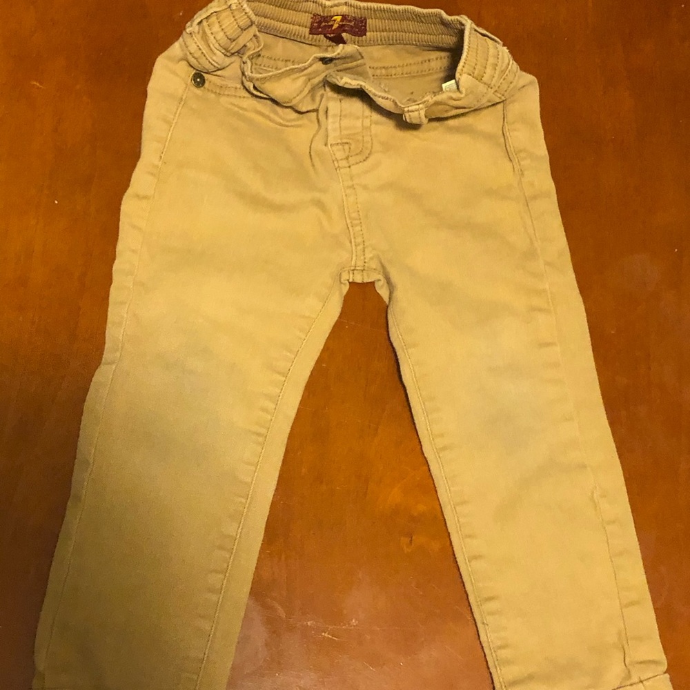 24 month 7 for all mankind brown/tan denim pants
